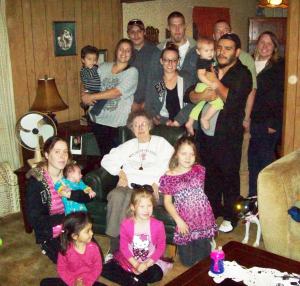 Mother and a portion of her progeny